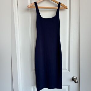 Navy bodycon dress from Zara.